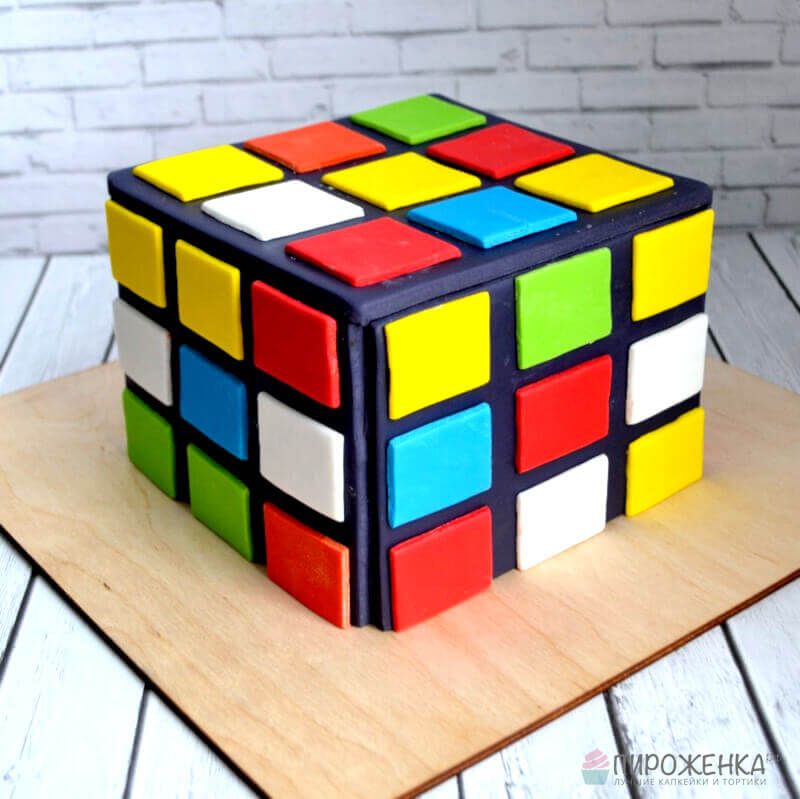 Торт «Кубик-рубик» с доставкой по Москве | Пироженка.рф